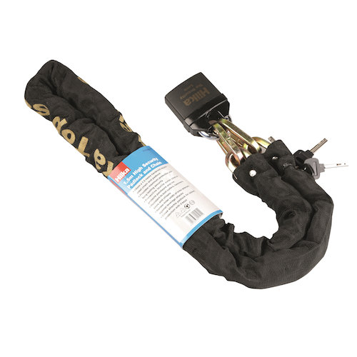 Hilka 1.5m High Security Padlock and Chain (5013433115154)